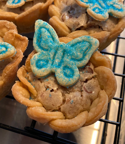 Chocolate Chip Cookie Pie: 3" Tiny Pies (4Pies) (Contains Nuts)