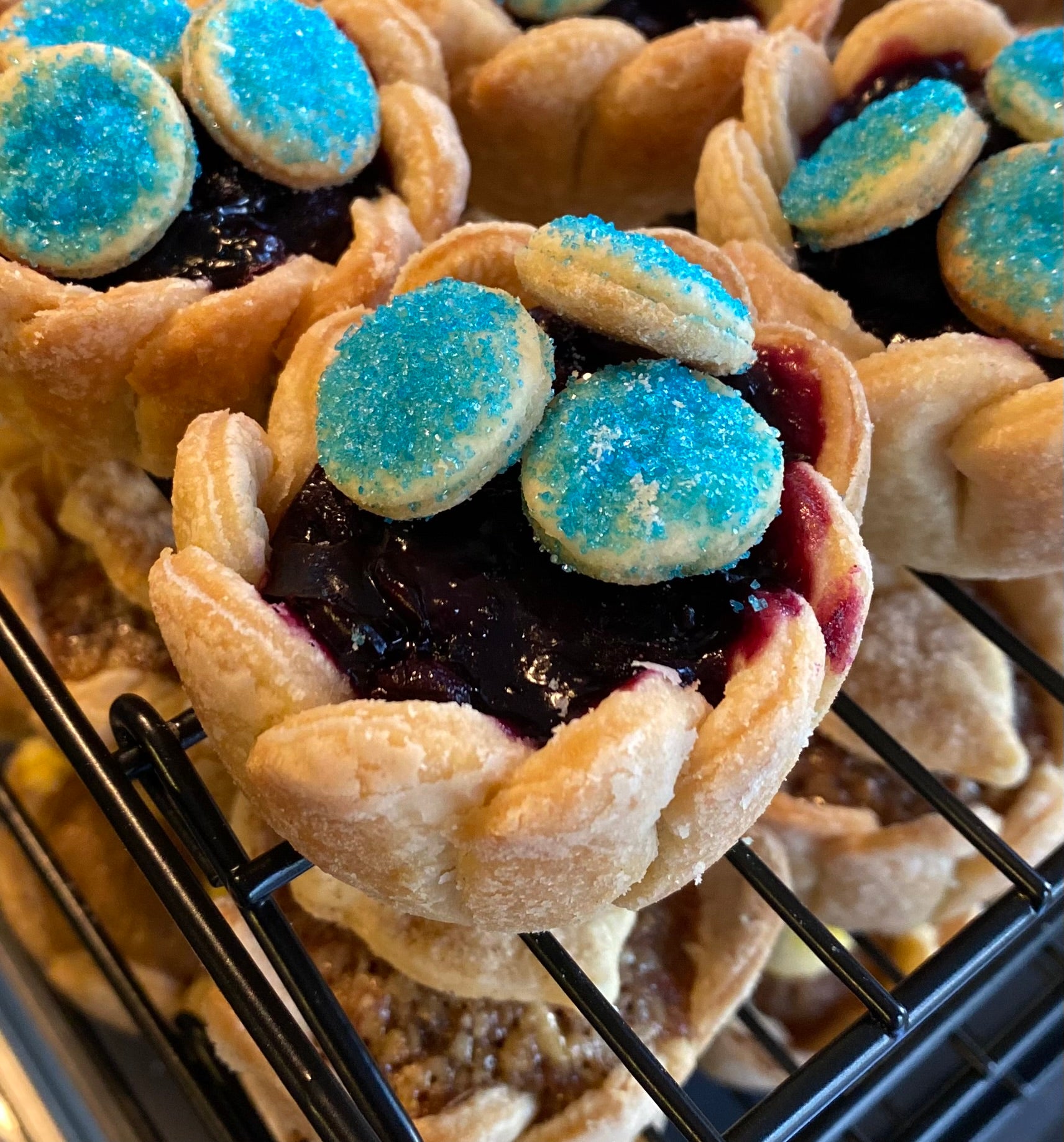 Blueberry Lemon Pie: 3" Tiny Pies (4 Pies)